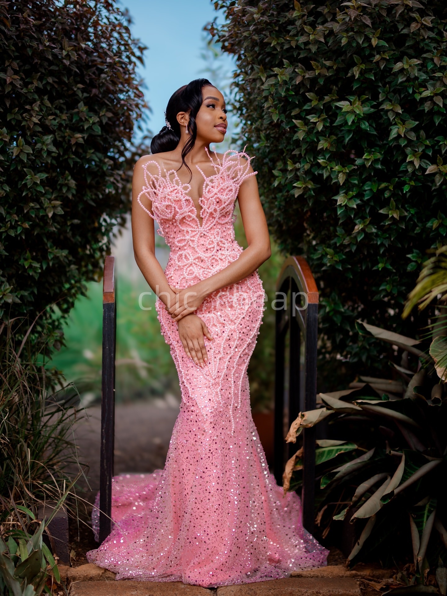 2K26 Pink Prom Dress 2026 Mermaid Prom Dress Sequined Pearls Sweetheart Sparkly Evening Dresses Birthday Party Formal Receiption Gowns Dresses ZJ064