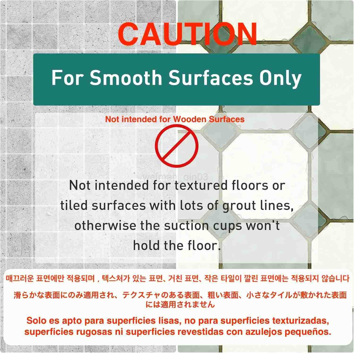 1pc Bathroom Non-Slip Mat With Suction Cup 43x75cm Bath Rug Shower Mat Round Hole Design Bathroom Massage Ring Quick Drain H260316