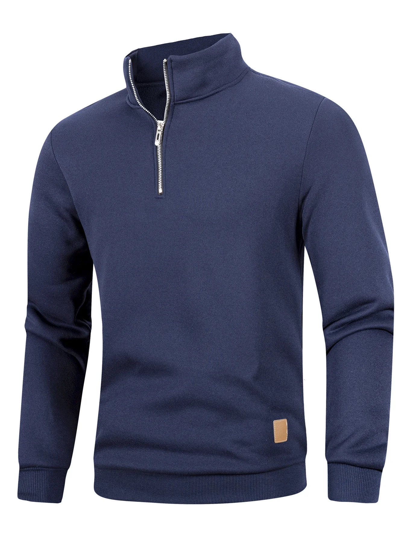 Mens Quarter Zip Up Long SleeveSlim Fit Lightweight Mock Neck Pullover Casual Sweaters Half Turtleneck Cozy Outdoor Streetwear 260313