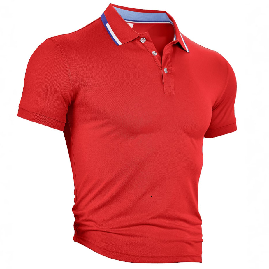 European And Polo American Men's Short Sleeve Polo Shirt Summer Hotselling Sports Casual Solid Color Designer T-shirt Collar Quickdry Designer Hoodie Polo Shirt