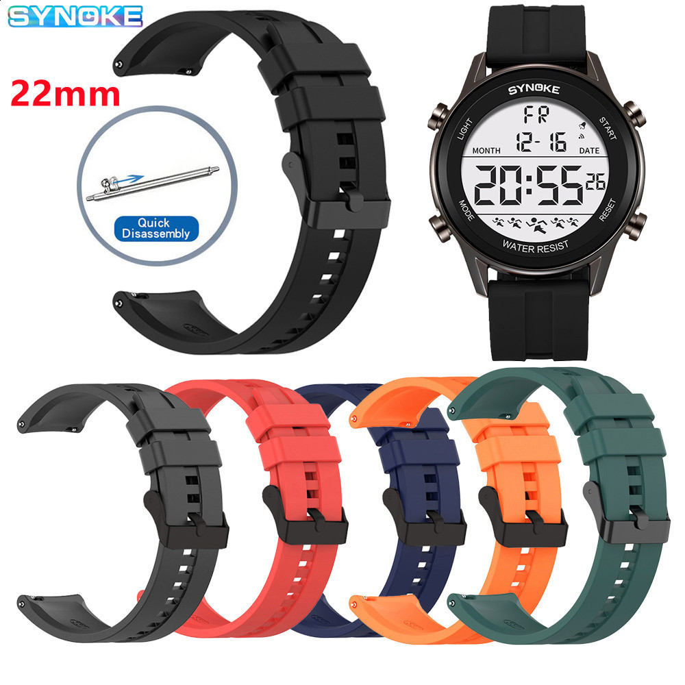Fashion Watches Men Orange Casual Digital Watches Sports Led Clock Male Automatic Date Watch 1145 Men's Wristwatch Waterproof Y19052103