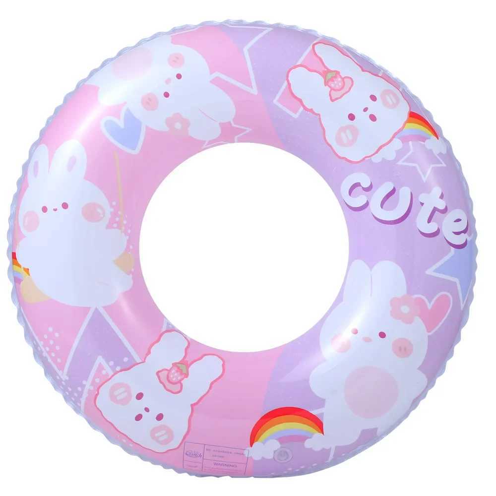 Cute Cartoon Rabbit Inflatable Pool Float Baby Swimming Ring Astronaut Swimming Circle Pool Party Toys M260316