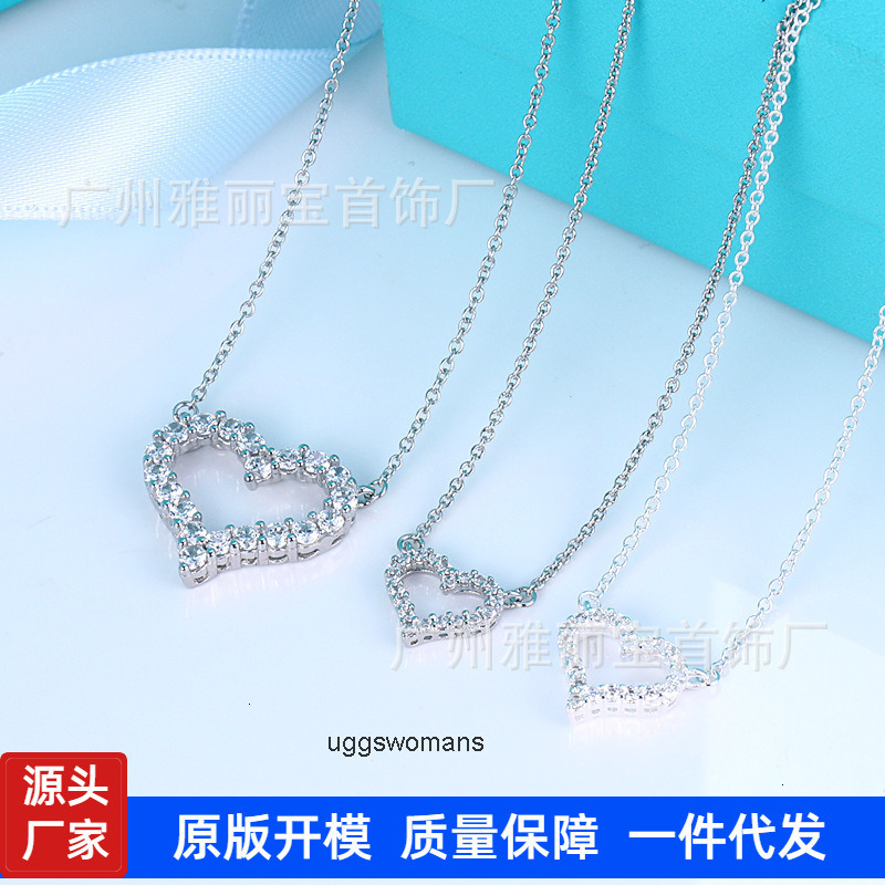 designer strands luxury jewelry for men women gold silver woman t brand japanese and korean heart hollow peach necklace shaped co zsnx tiffanyx co tiffanies yw4l 9t0w