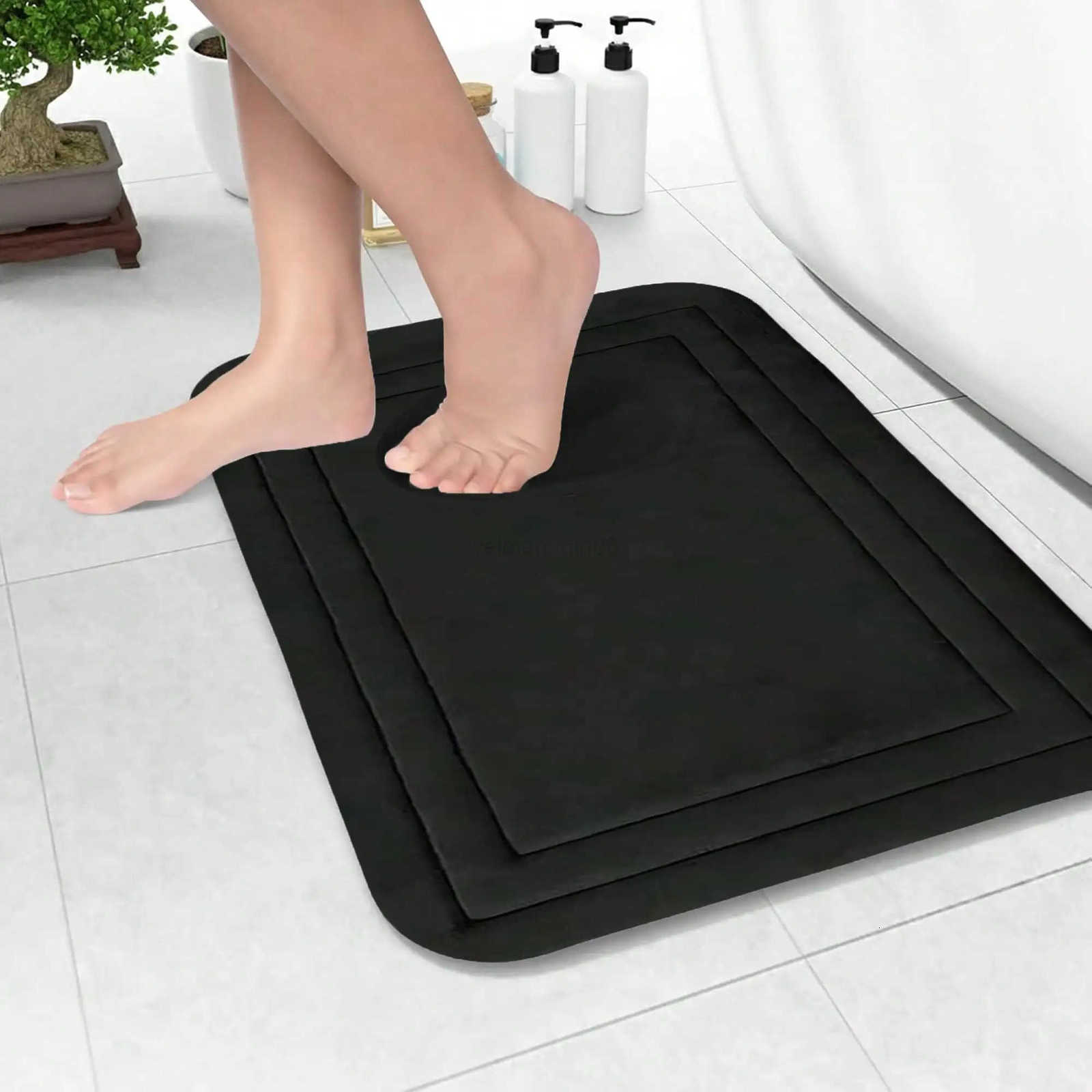 1Pc Memory Foam Bath Mat 1575 2362 High-Density Fast Drying Absorbent Carpet Super Soft Anti-Skid Bath Mat H260316