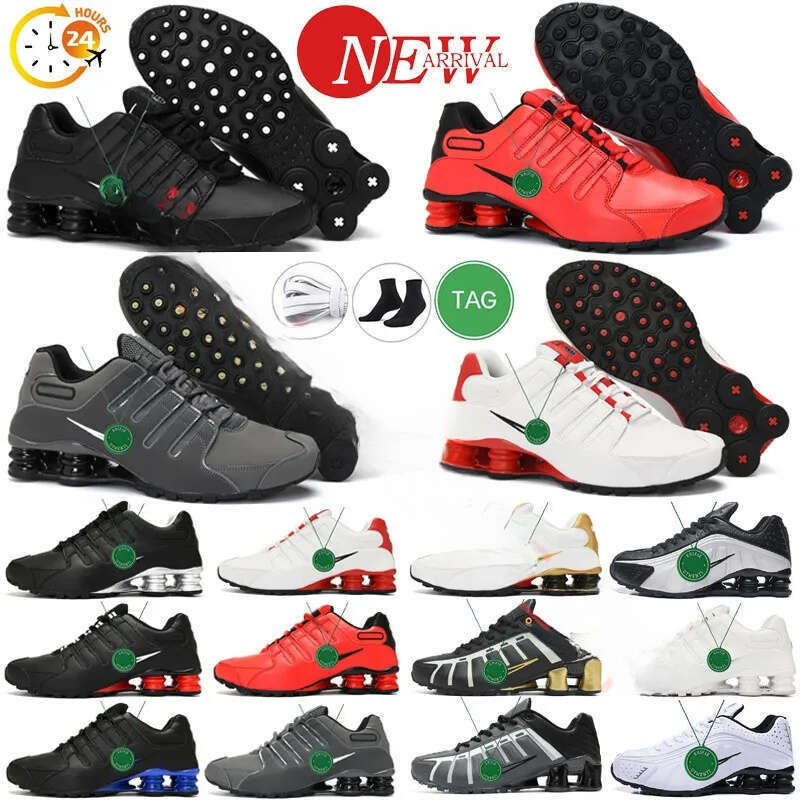 10ATop brand designerShoxS NZ EU Running Shoes Black Metallic Silver Platinum Tint Dark Grey Bred Varsity Red White Coastal Blue Sneaker Trainer Sports shoes