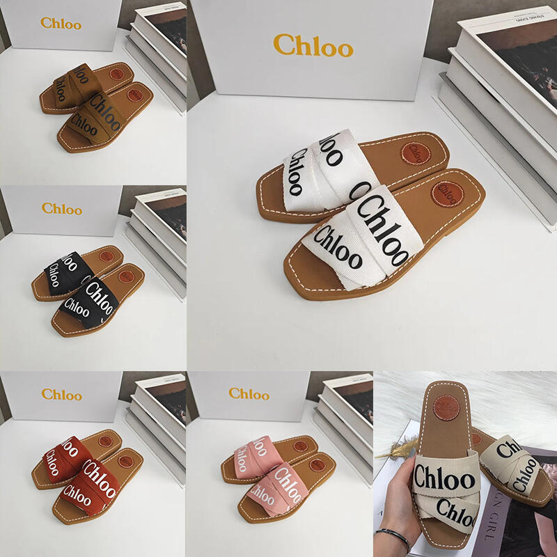 Designer Slides Letter Slippers For Womens Woody Mule Sandal Shoes Casual Flip Flops Thick Bottom Sandals Slipper Summer Flat Women Indoor Outdoor Sliders