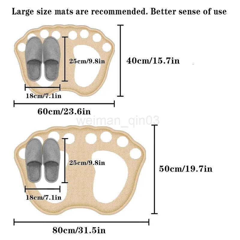 Cartoon flannel bathroom special-shaped absorbent cushion furry shower room non-slip floor mat thick toilet mat entrance mat H260316