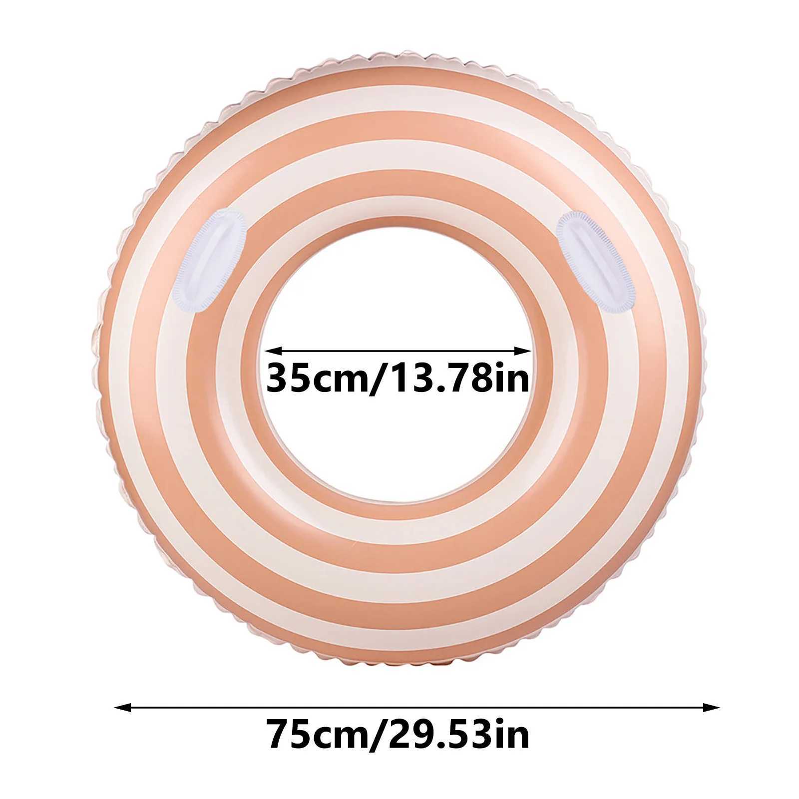 32 Inch Pool Tube With Handles Retro Orange Green Blue Swim Pool Rings Inflatable Float Loungers Tube Buoyancy Belt for Adults M260316