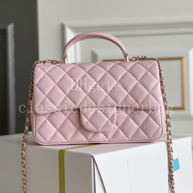 Best Seller! 20cm Quilted Flap Bag Women Luxury Lambskin Leather Handbag & Designer Fashion Chain Bag Top Quality Shoulder Bags With Box 24C06G