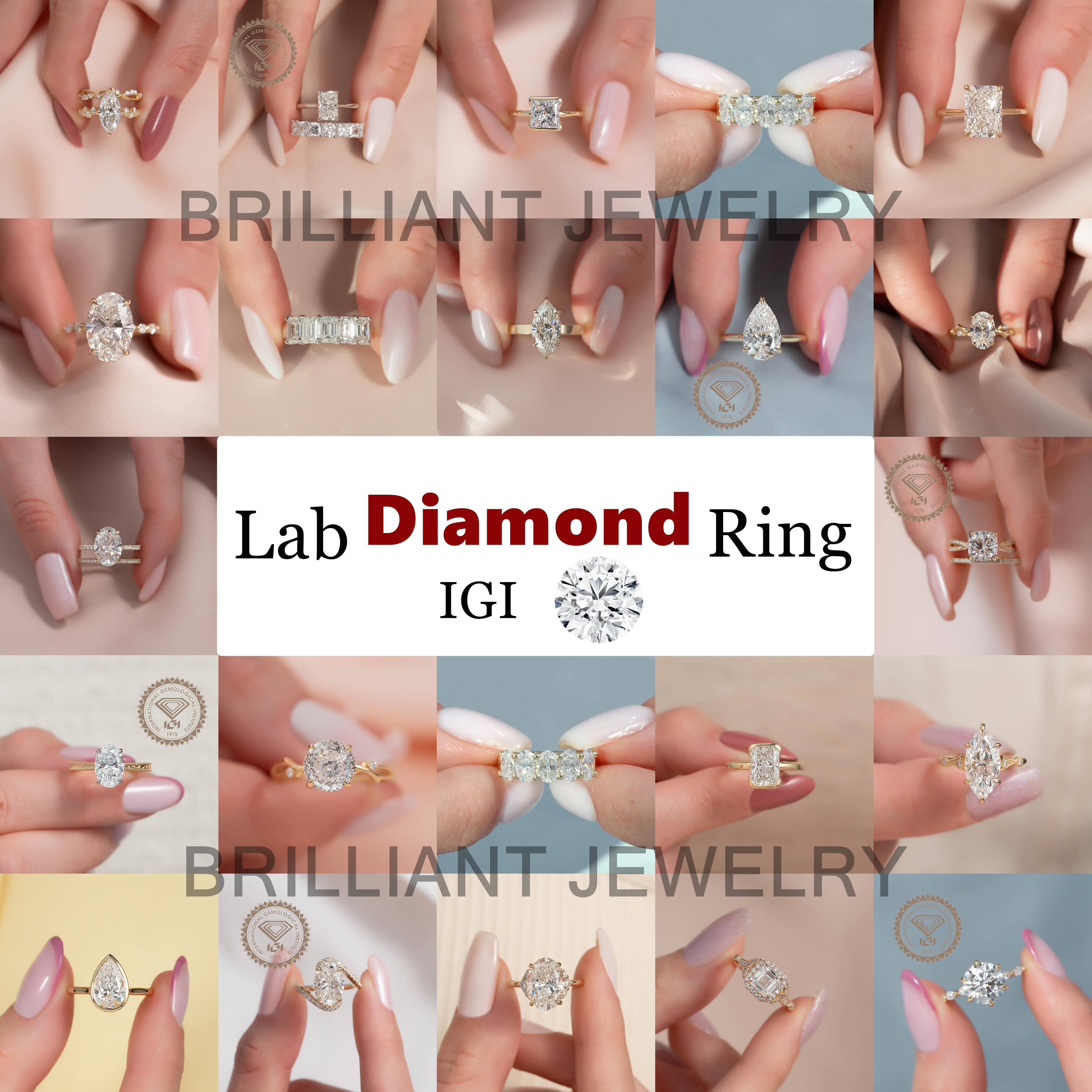 Hot-selling Diamond Ring IGI Certified Real 10k 14k 18k Gold Oval Cut Lab Grown Diamond Ring for Women Engagement Wedding