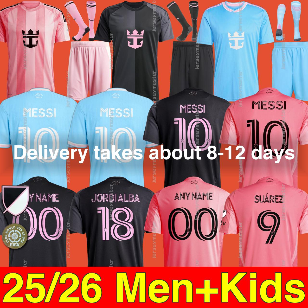 25 26 Inters MESSIS Soccer Jerseys Miamis SUAREZ Football Shirt 2025 2026 HIGUAIN TRAPP PELLEGRINI Martinez FC CARRANZA PIREZ MORGAN men kids Kit Fans Player