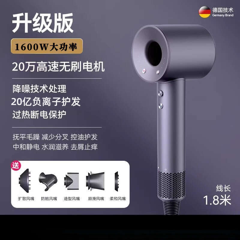 Famous Brand Famous Brand Leafless High Speed Dryer With Negative Ion Hair Care Strong Wind For Home Dormitory Salon Use Cross Border Available CKS