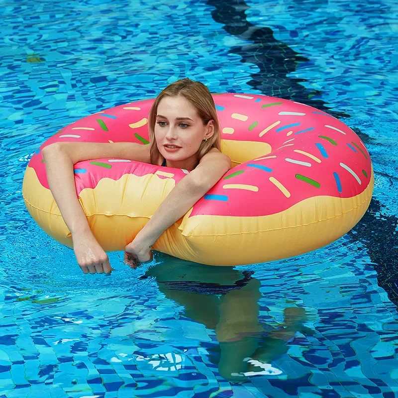 Inflatable Donut Swimming Ring Swim Accessory Pool Float For Adult Swim Tube Swimming Circle Summer Water Sports Swim Float M260316