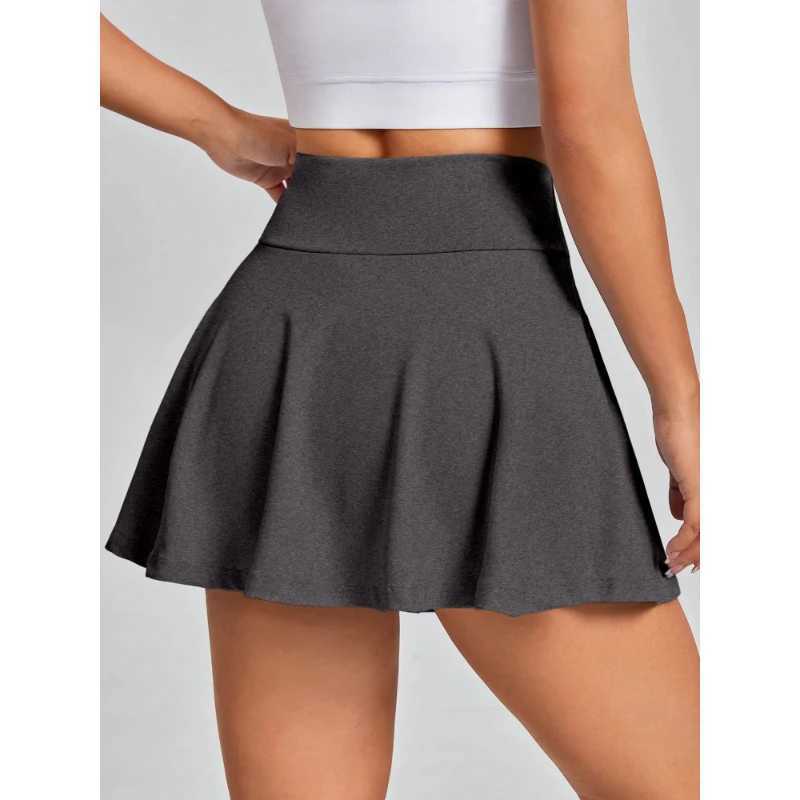 Womens Half-Body Skirt Summer Holiday Style Solid Colour Pleated Skirt High Waist Knitted Milk Silk Fabric Half Body Skirt M260316
