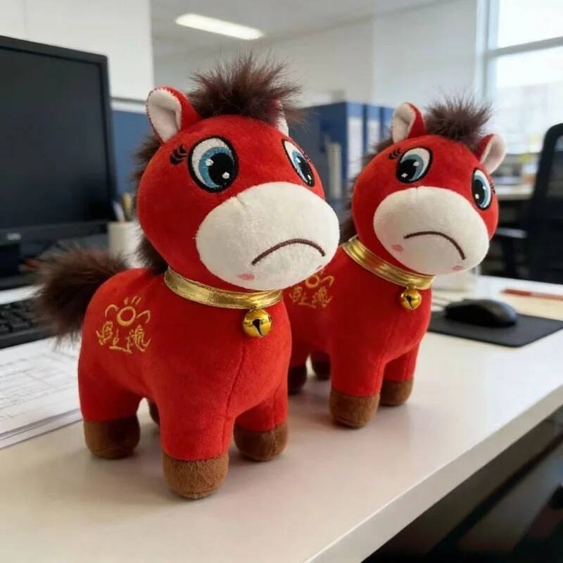 2026 Popular Pony Sad Plush Exclusive Resonance For Working People Horse Doll Stuffed Toy New Year Gift