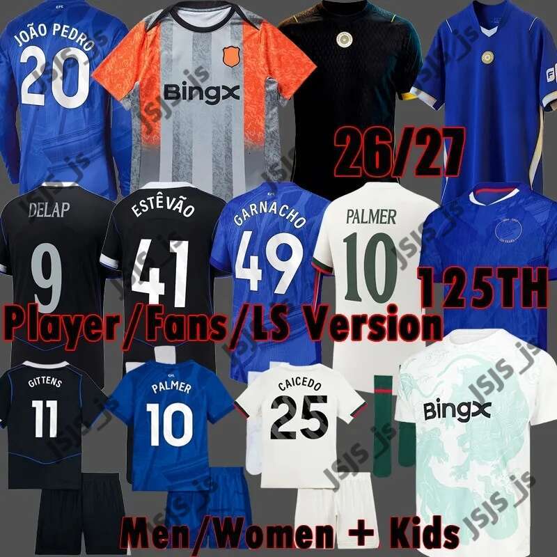26/27 chelseasfc ESTEVAO PALMER Soccer Jerseys NETO chelase ENZO CAICEDO GARNACHO JOAO PEDRO GEORGE GITTENS CHALOBAH 2026 men kids Kit socks set Football