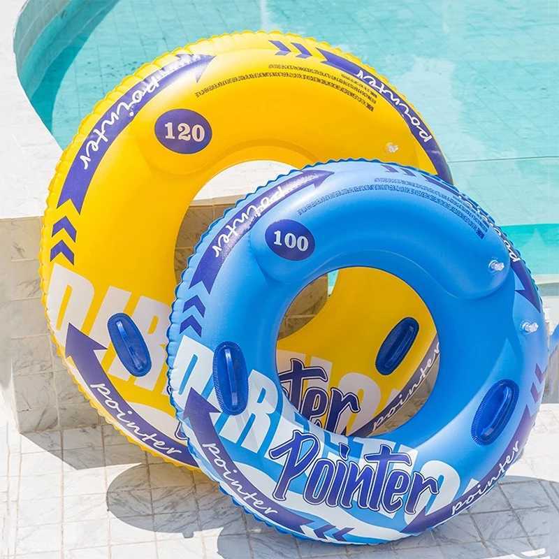 Thickened Inflatable Swim Ring Pool Float Swim Accessory Adults Swim Tube For Water Sports Swimming Circle Swim Float M260316