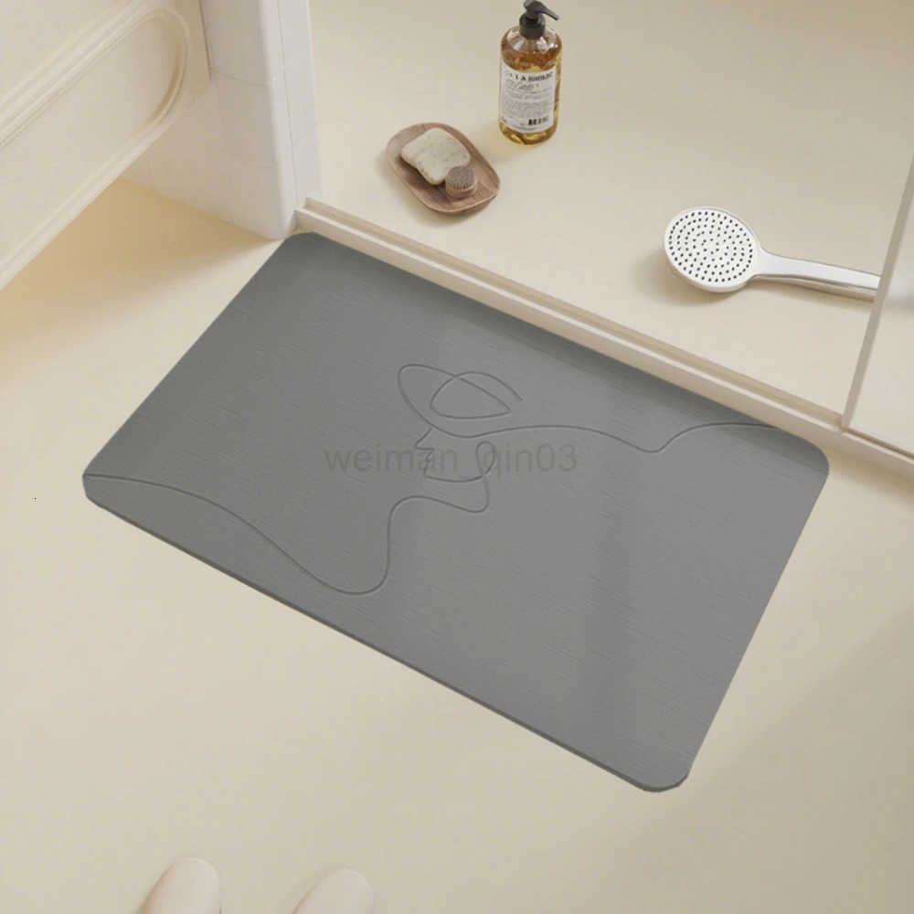 Indoor Diatomite Stone Bath Mat Diatom Mud Soft Mat Water Absorption Quick Drying Diatomite Stone Shower Mat Entryway Rugs H260316