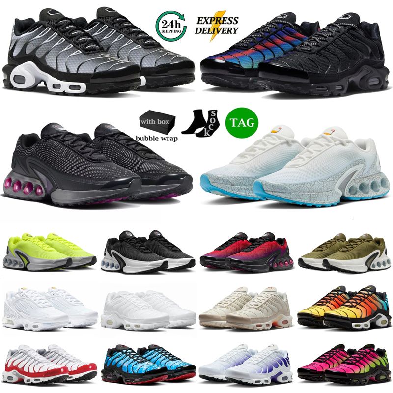 With Box Tn Shoes Tn Plus Running Shoes Dn Designer Sneakers Mens Womens Utility Triple Black White Blue Pink Bright Green Tnss Tns Trainers Walking Sports Jogging