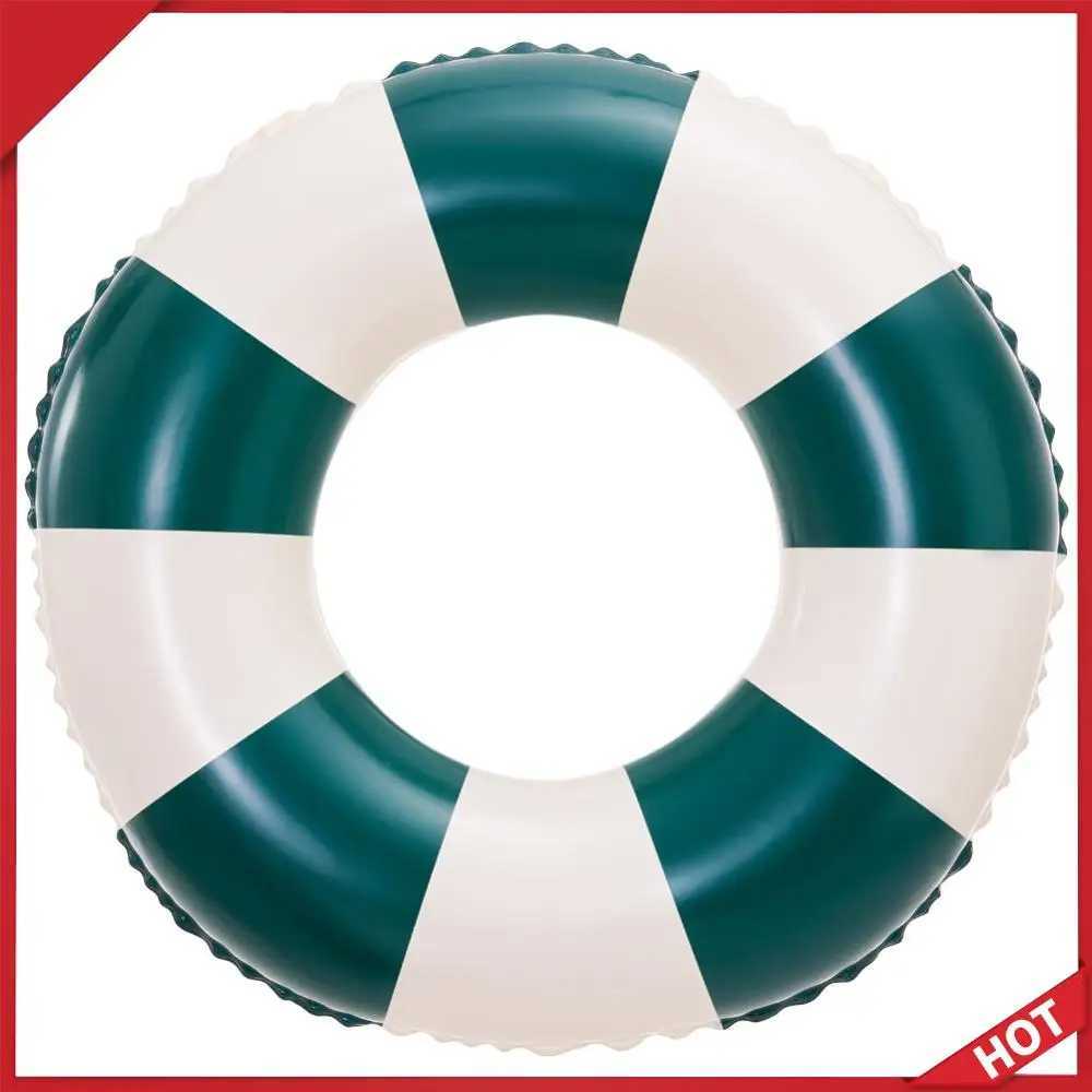 Classic Striped Swimming Circle Pool Floaties Swim Tubes Rings Beach Swimming Party for Kids Youth Adults M260316