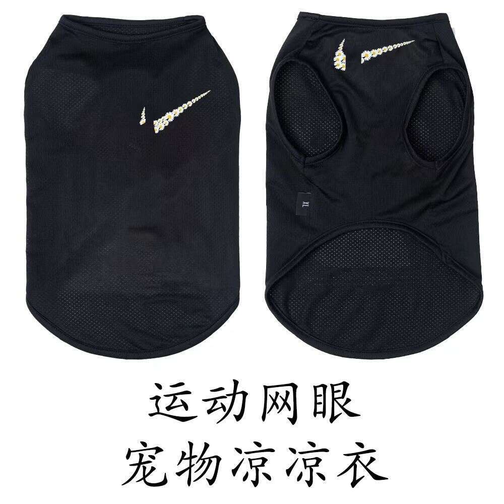 Famous brand Dog Clothes Spring Summer Sun Protection Mesh Vest Cat Teddy Bichon Pomeranian Giant Poodle Schnauzer Puppy Short Sleeve pupakaIK