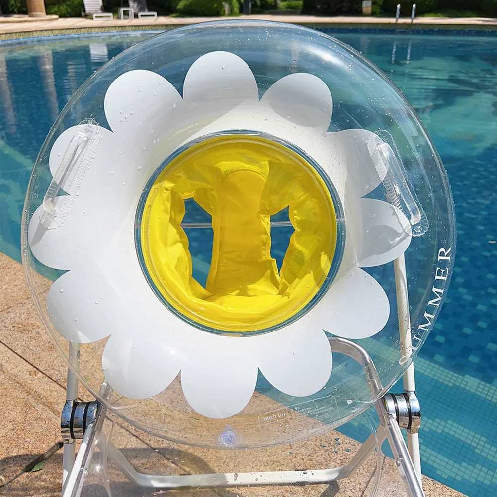 1pcs Flower Swim Pool Float Inflatable Swim Tube For Summer Water Beach Swimming Seat Ring Swim Ring Float M260316
