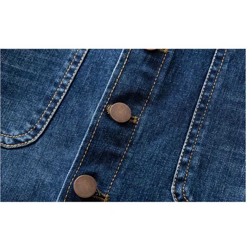 High Waist Denim Skirt Women 2024 Spring Summer New Vintage One breasted Split Wrap Hip A-line Slim Skirt Casual Female Clothin M260316