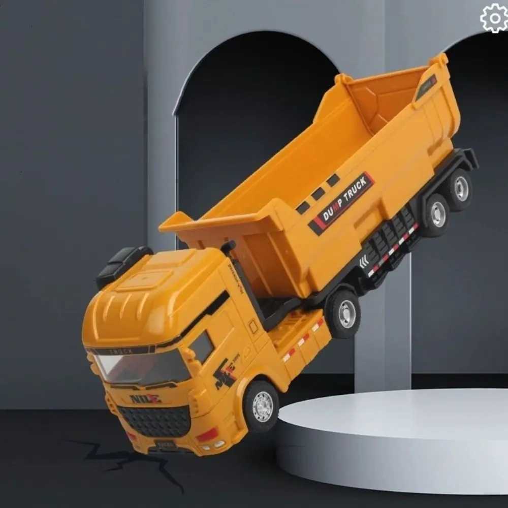 Simulation Engineering Truck Model Construction Vehicles Truck Car Excavator Model Toy 150 Scale Plastic Mixer Truck Toys Y260316