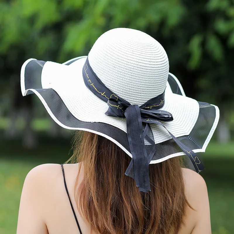 Beach Straw Hat For Women In Summer Korean Style Large Brim Sun Protection Hat Versatile Fashion Vacation Beach Hat H2603171 - view 7