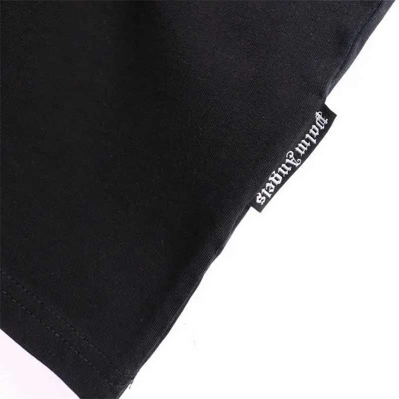 American Trendy Brand Fashion Large Size Mens Pure Cotton Letter Printing Short-sleeved T-shirt Summer Casual Shorts Set X260316