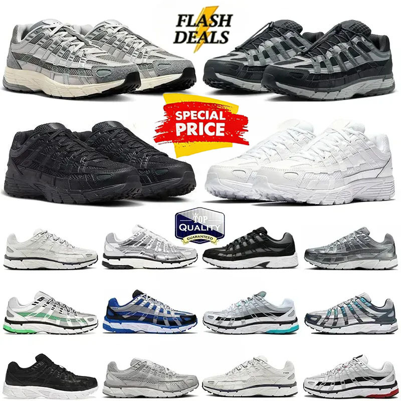 Designer Shoes P6000 trainer P 6000 Men Women Sneakers Metallic Silver Triple Black White Anthracite Smoke Grey Outdoor Sports Trainers Casual shoes Running shoes