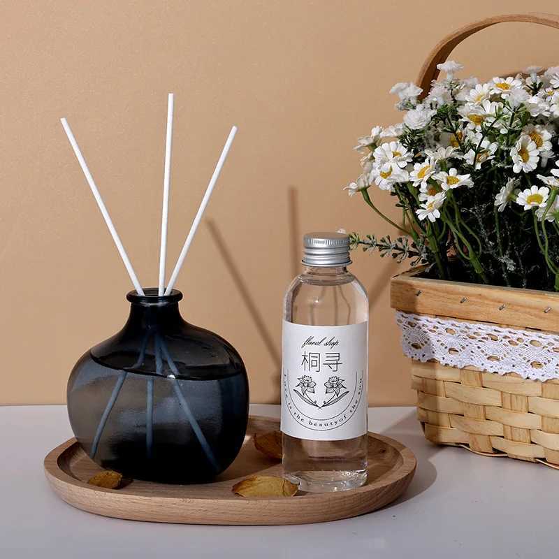 200ml/500ml Reed Diffuser Sets Jasmine Lavender Fireless Rattan Aromatherapy Rose Essential Oil with Fragrant Expanding Sticks D260317