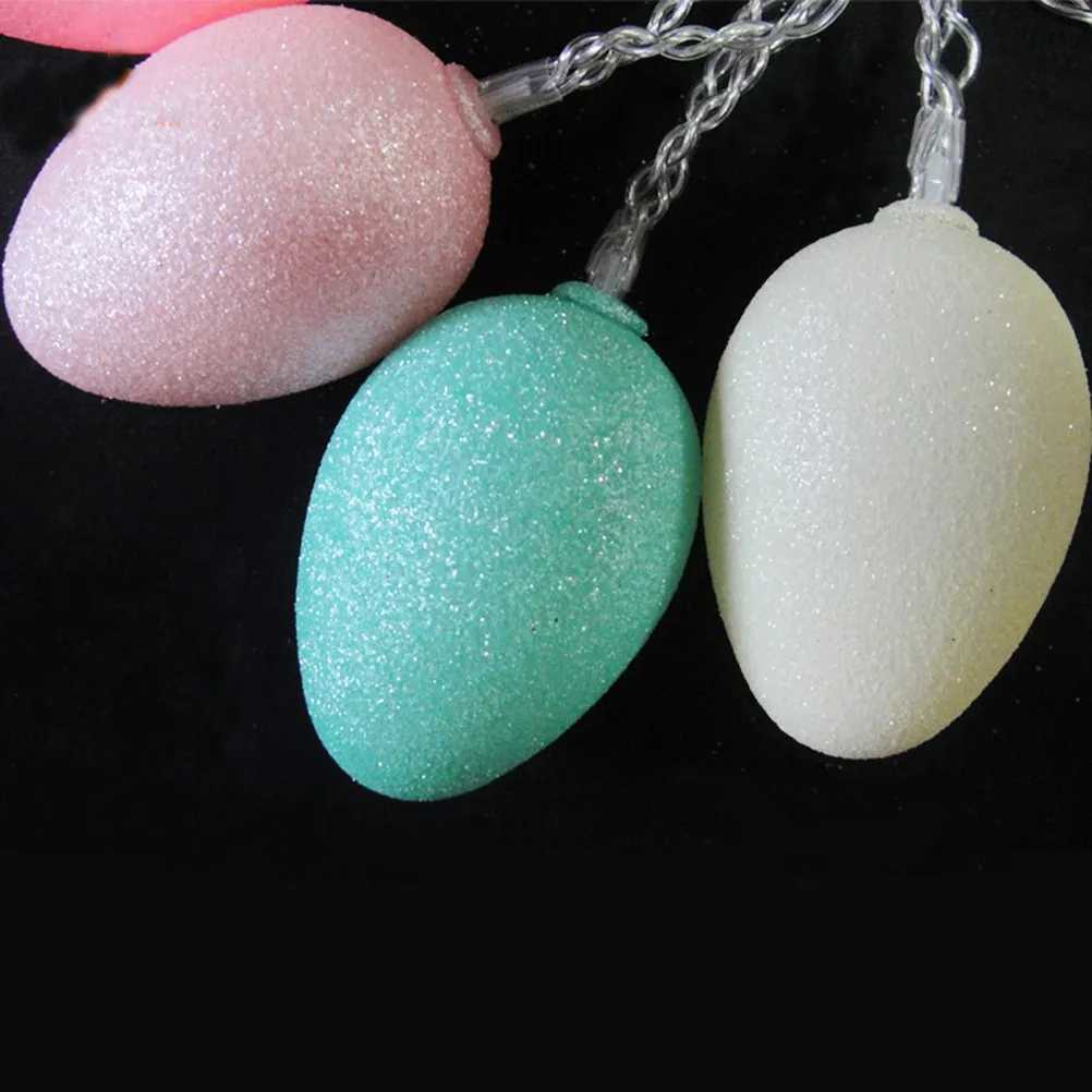 10 Easter Egg String Lights Creative Powered Warm White LED Lights for Home Garden Porch Party Decoration Easter H260316