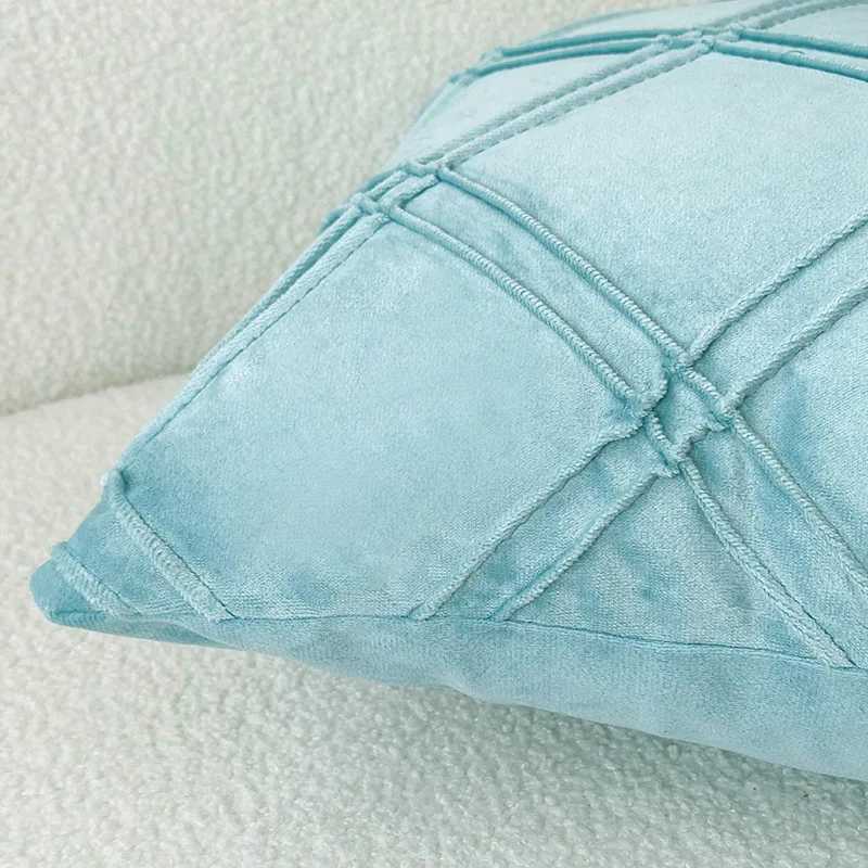 1/2pcs Classic Velvet Blue Couch Throw Pillow Covers 45x45cm Square Cushion Cases for Farmhouse Home Decor Gift D260317