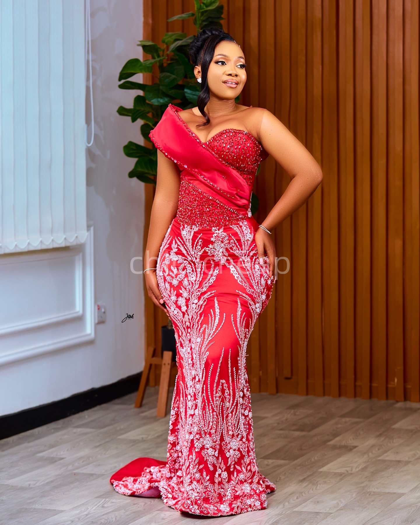 2K26 Red Prom Dress 2026 Mermaid Prom Dress Sheer Neck Crystals Lace Vintage Evening Dresses Birthday Party Formal Receiption Gowns Dresses ZJ066