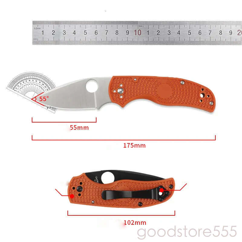 Multicolor C41 couteau pocket knife fixed blade knife Pocket Folding Knife CPM SP30V Blade Nylon Fiberglass Handle Outdoor Multifunctional Durable Sel