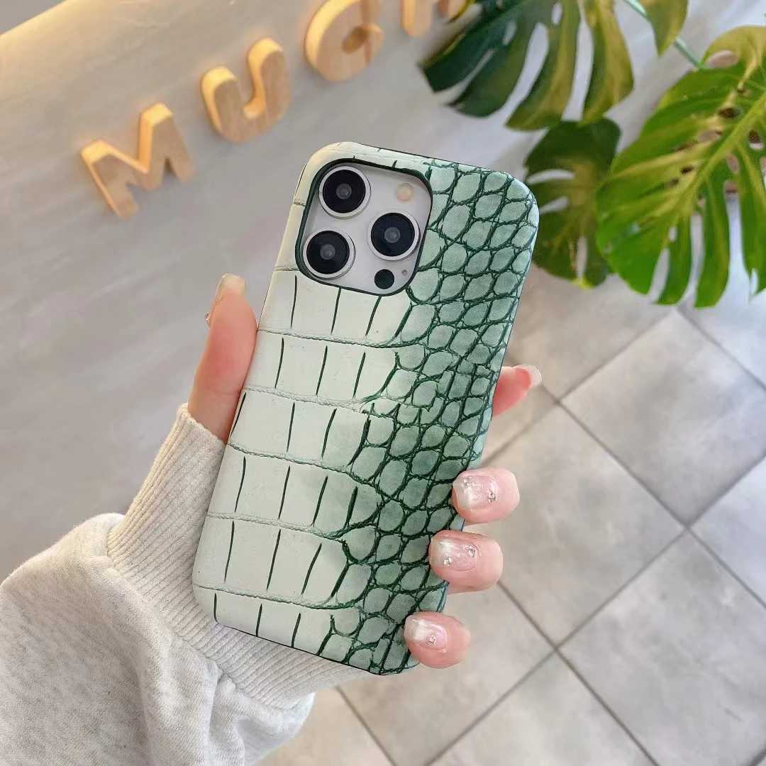 Luxury 3D Hard leather phone case for iphone 15 14 plus 13 12 11 Pro Max snake PU Crocodile pattern Back Cover funda Capa C260314