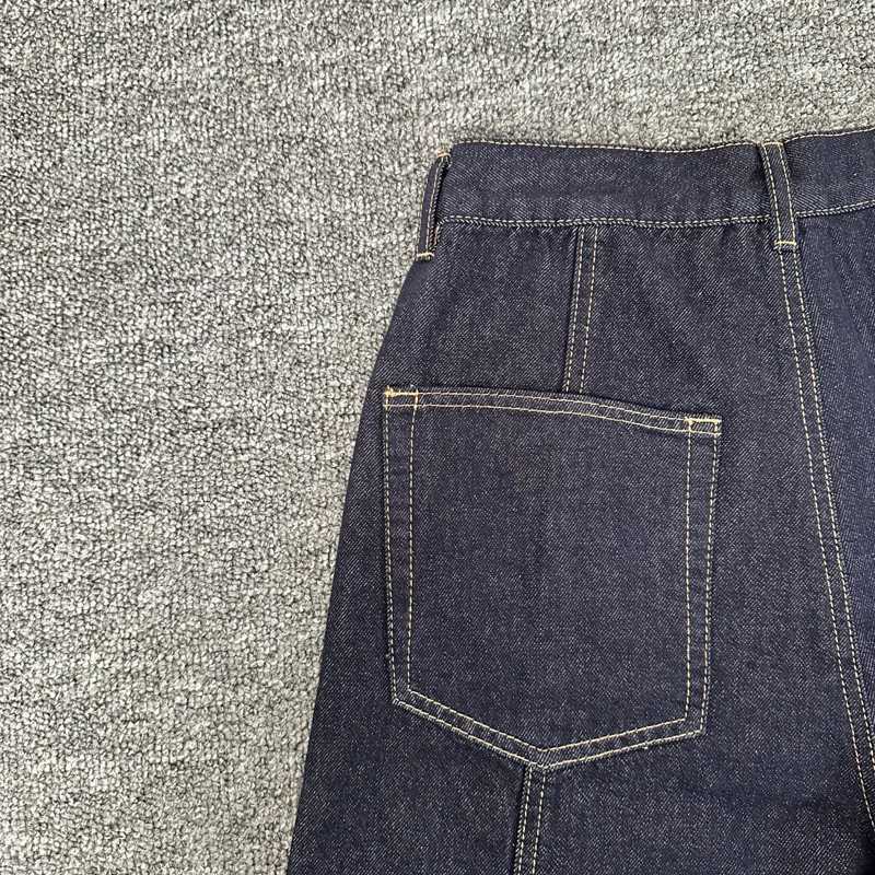 Men Women Vintage Dark Blue Jeans Brches Casual Simple Classic Embroidered Patchwork Mertra Denim Shorts X260316