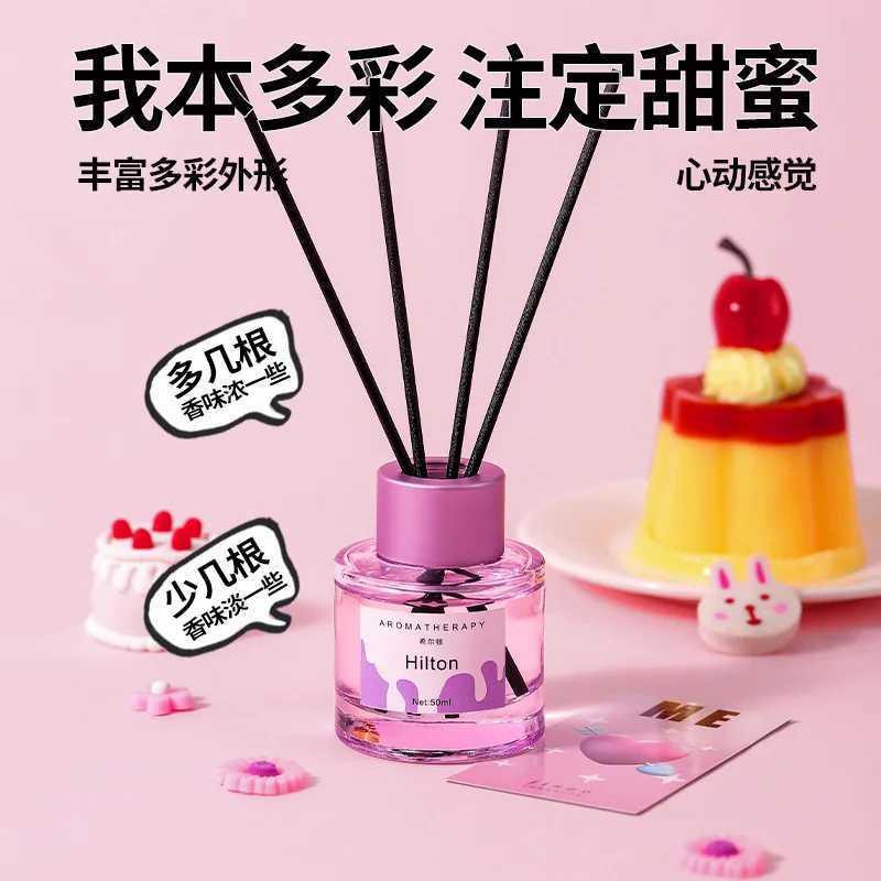Macaron Color 50ml Reed Diffuser Sets Hotel Bathroom Rattan Sticks Aromatherapy Diffuser Air Freshener Plant Home Fragrance Oil D260317