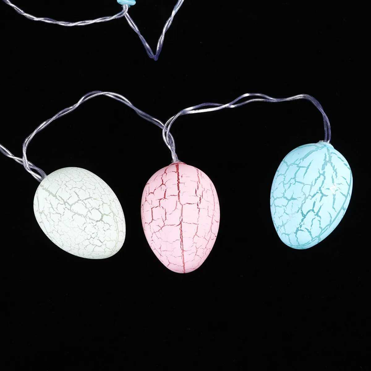 Easter Egg String Light 20 Leds Warm Glow USB Powered Low Heat Output Decor for Living Room Bedroom Garden String Light H260316