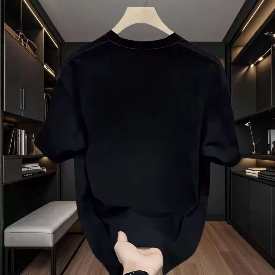 American-Style Pure Cotton Unisex Short-Sleeve High-Quality E-Commerce Light Luxury T-Shirt Summer