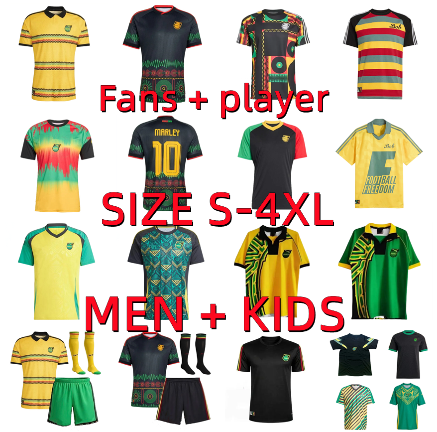 25 26 27 Jamaica Soccer JerseyS 2025 2026 2027 MARLEY JAMAICA GARDNER SINCLAIR BROWN Maillots De Foot CARGILL player version Retro 1998 Football Shirt Men kids kits