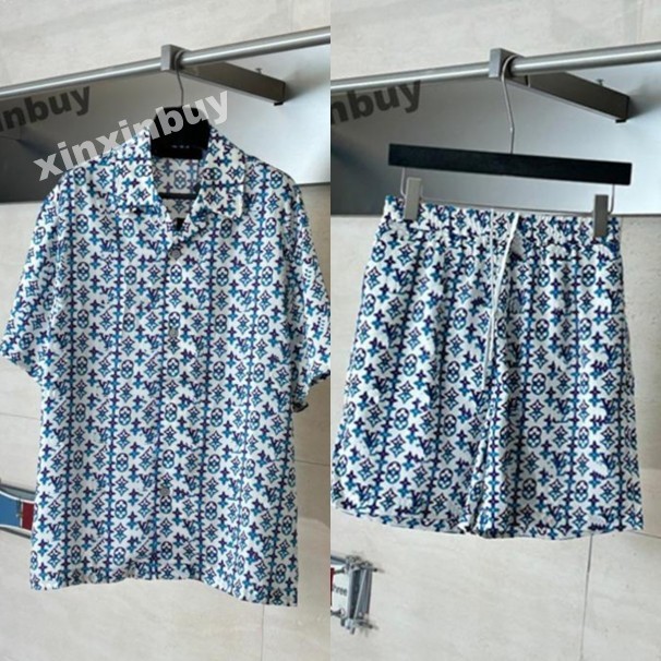 xinxinbuy Men designer Tee t shirt 2026 Overlap Gradient letter printing fabric pattern short sleeve women white green XS-2XL