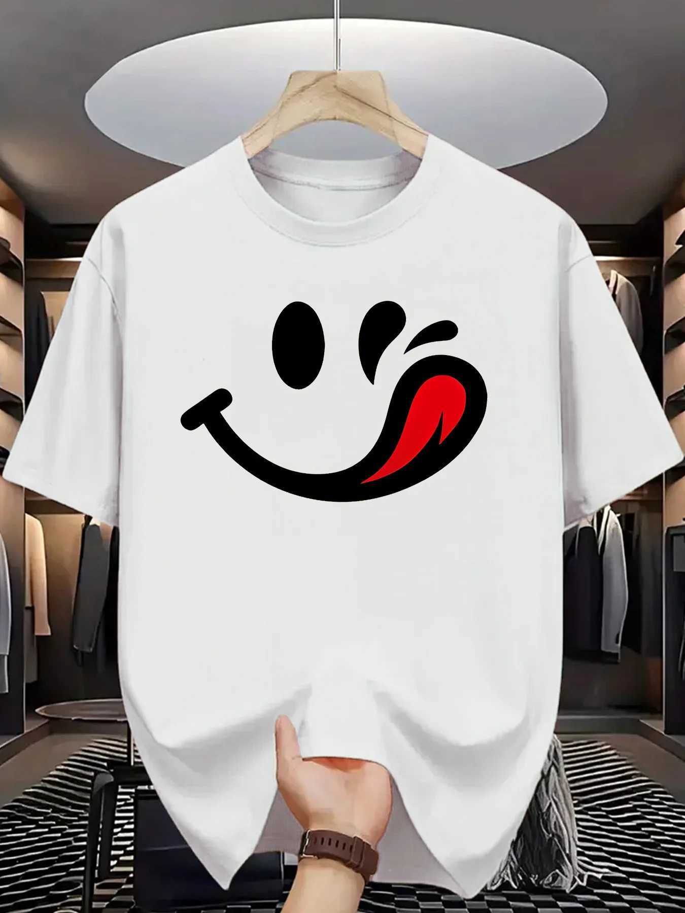 Summer Men New T-shirt with Letter Patterns Trendy Fashionable Suitable Daily Casual Wear Versatile and Comfortable Loose Style M260317