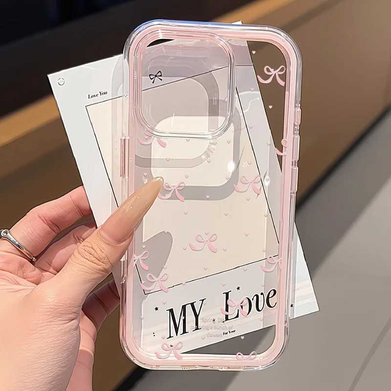 Cute Bow Phone Case For iPhone 17 Pro Max Case iPhone 15 13 14 11 12 16 Pro Max 2 IN 1 Shockproof Soft Cover C260314