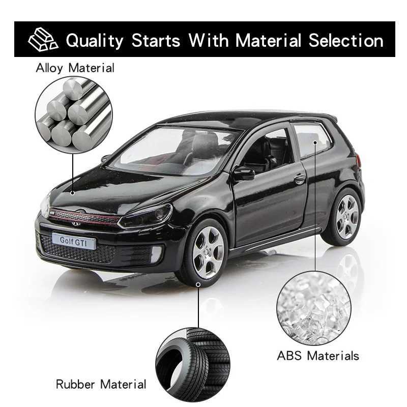 Gifts For Children 5 Inch Simulation Exquisite Diecasts Toy Vehicles RMZ city Car Styling Golf GTI 136 Alloy Model Metal Car D260317