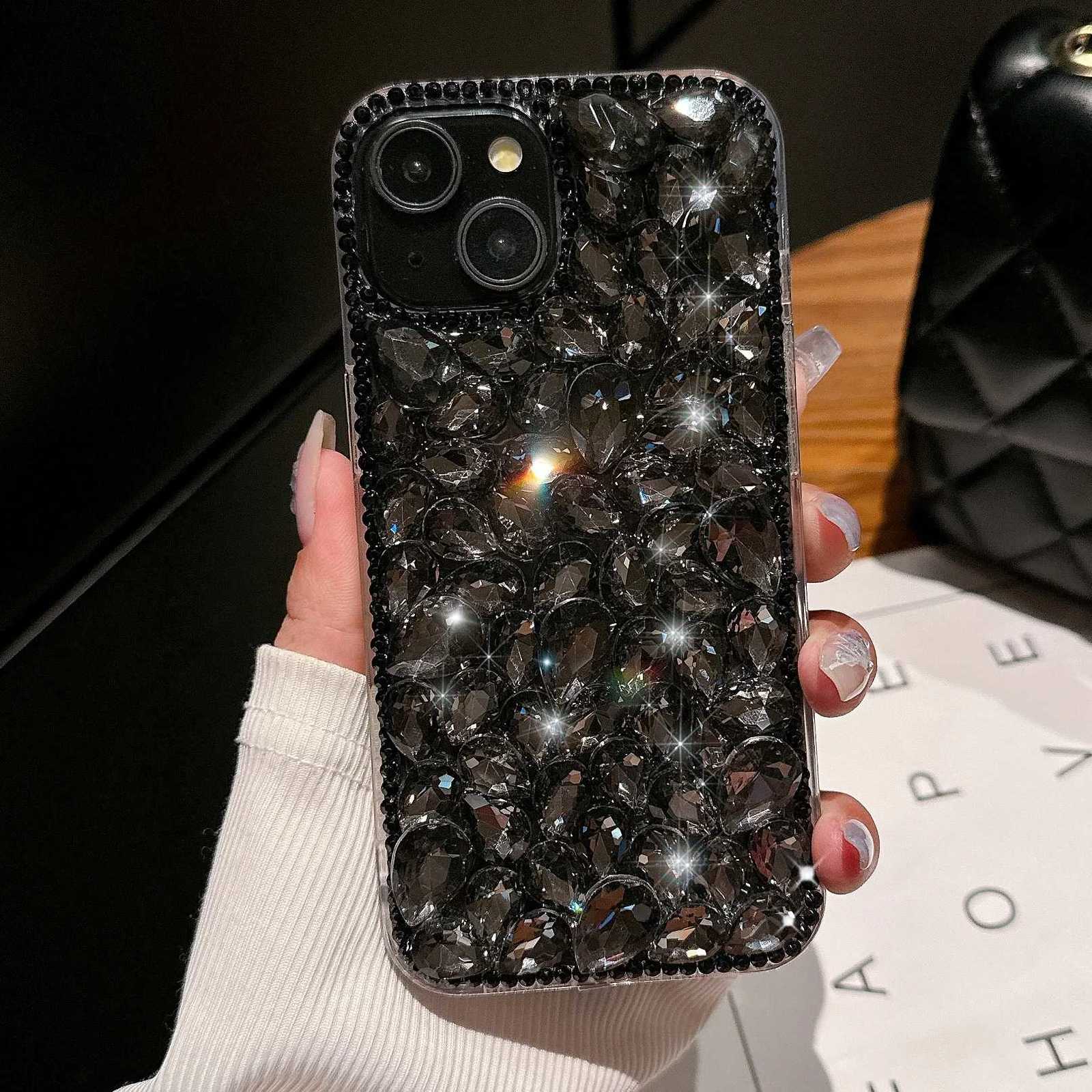 Luxury Fl Shining Diamonds Cover For iPhone 16 Pro Max 15 Plus Jewelled Cover For iPhone 17 Pro 13 12Pro 11 Hard Phone Shell C260314