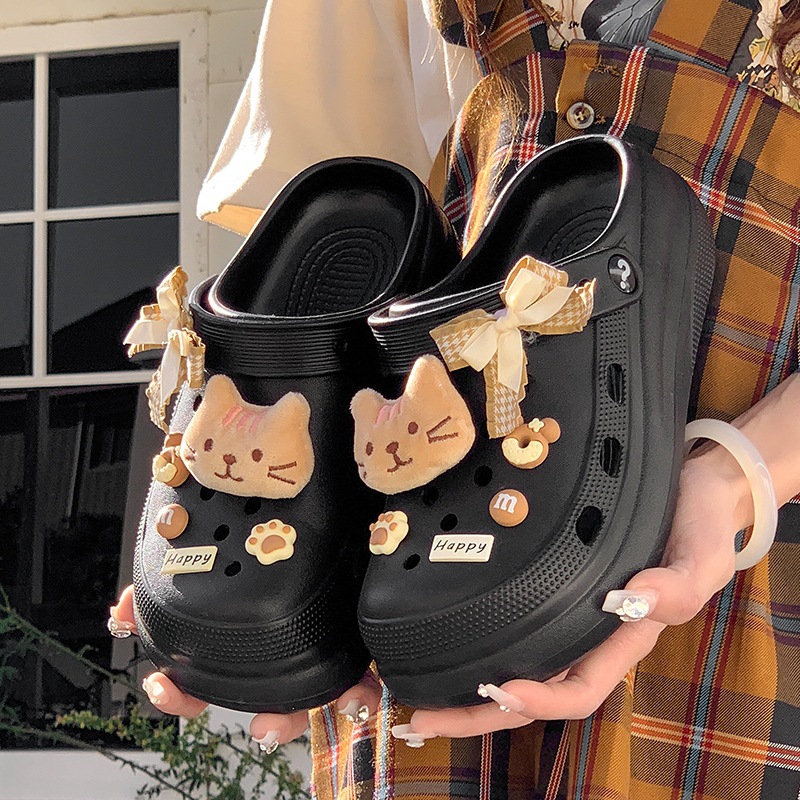 Kids Women's Casual Shoes DIY Slippers Non-Slip EVA Clogs Beach Slippers Fashion Platform Clogs Thick Sole Slippers Summer Beach Sandals Fashion 