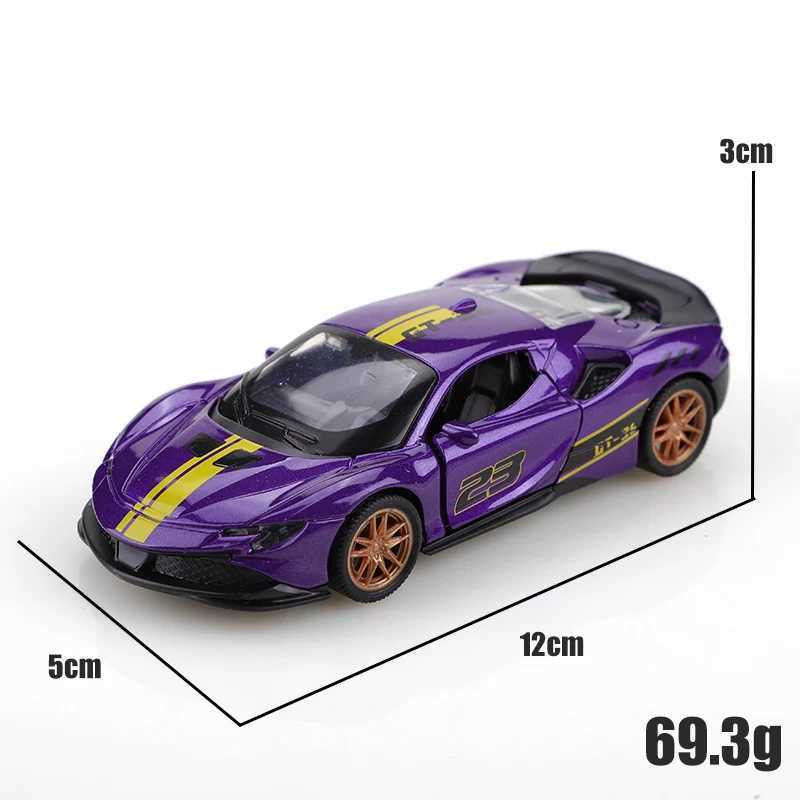 Bagged 136 Alloy SF90 Pullback Racing Car racetrack colors Alloy toy childrens toy cool colors The best gift D260317