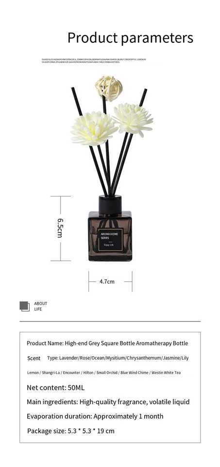 50ml Flameless Aromatherapy Essential Oil Home Fragrance Ornament Bedroom Toilet Odor Removal Essential Aromatherapy Oil D260317